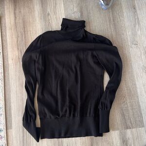 Halogen Black Turtleneck Long Sleeve Sweater